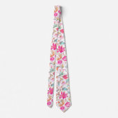 Cravate PixDezines William Morris Rose Bleu (Dos)