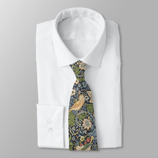 Cravate PixDezines William Morris Strawberry Thief (Attaché)