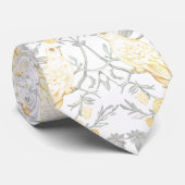 Cravate PixDezines William Morris Strawberry Thief Jaune (Roulé)