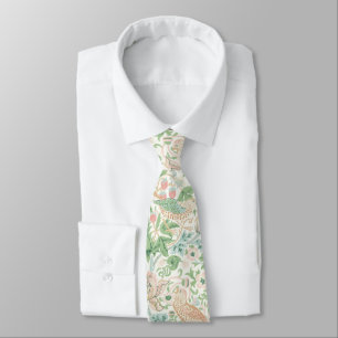 Cravate PixDezines William Morris Strawberry Thief Pastel