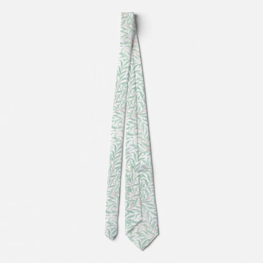 Cravate PixDezines William Morris Willow Bough Sage Green (Dos)