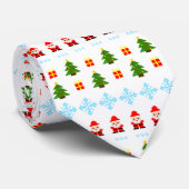 Cravate Pixel Art Christmas (Roulé)