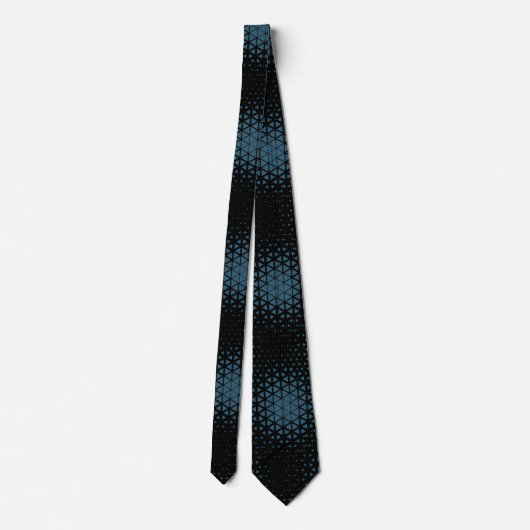 Cravate Pixel Motif 10.B.bw Black BG (Dos)