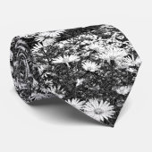 Cravate pixel noir et blanc (Roulé)