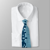 Cravate Pixels bleus (Attaché)