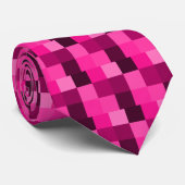 CRAVATE PIXELS ROSES (Roulé)