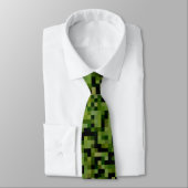 Cravate Pixels verts d'alligator (Attaché)