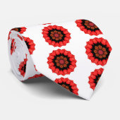 Cravate Pizazz rouge de fleur ! (Roulé)