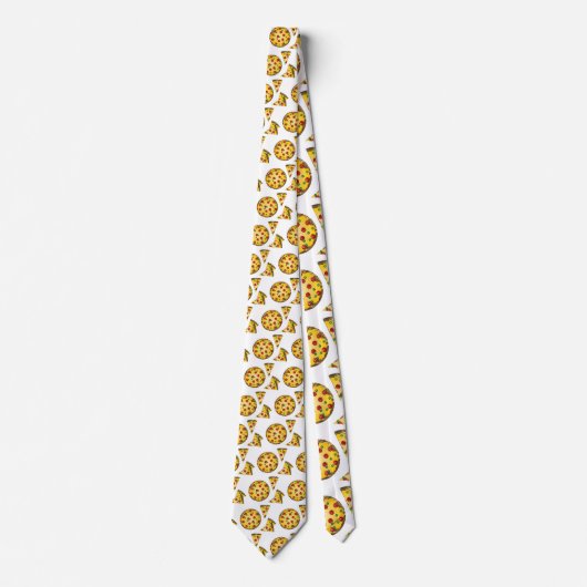 Cravate pizza à paillettes (Devant)