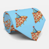 Cravate pizza & casquette d'anniversaire (Roulé)
