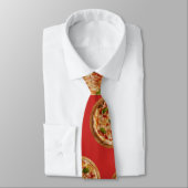Cravate Pizza personnalisable (Attaché)