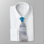Cravate Plage Bleu Tropical Formel Mariage Ocean Waves (Attaché)