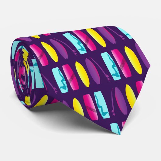 Cravate Plage de Kiteboard Fun Patterned surf boards (Roulé)