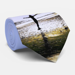 Cravate Plage Eau Nature Imprimer Necktie