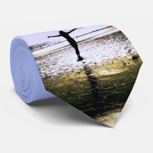 Cravate Plage Eau Nature Imprimer Necktie (Roulé)