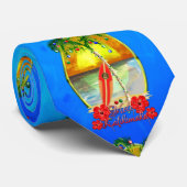 Cravate Plage Mele Kalikimaka (Roulé)