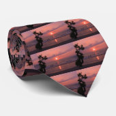 Cravate Plage romantique Hawaii Sunset Ocean Beach (Roulé)