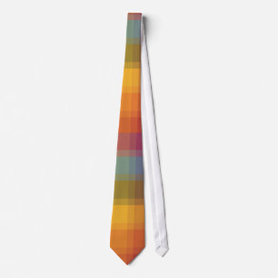 Cravate Plaid arc-en-ciel