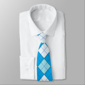 Cravate Plaid bleu (Attaché)