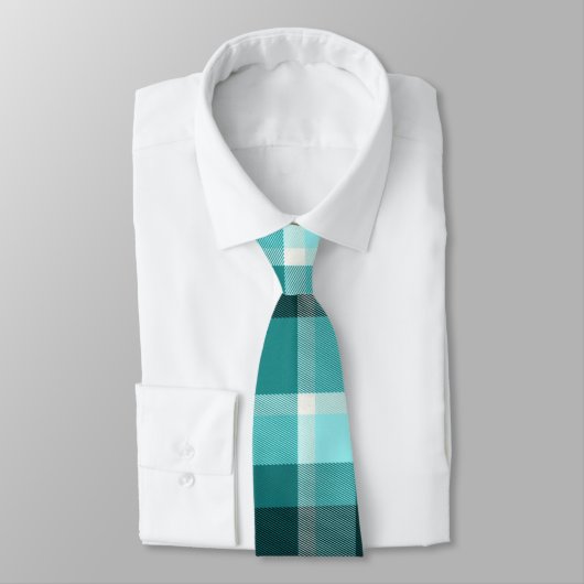 Cravate Plaid bleu (Attaché)