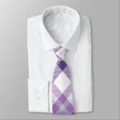 Cravate Plaid bleu et violet (Attaché)