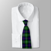 Cravate plaid bleu vert de tartan du sud (Attaché)