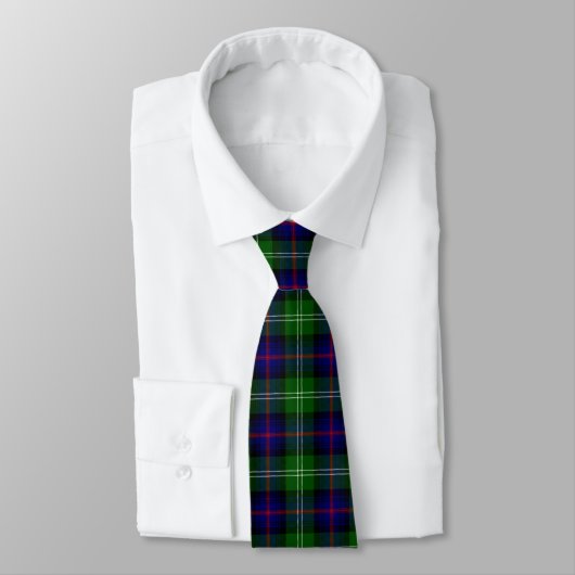 Cravate plaid bleu vert de tartan du sud (Attaché)