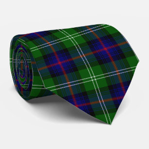 Cravate plaid bleu vert de tartan du sud