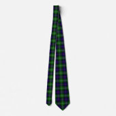 Cravate plaid bleu vert de tartan du sud (Dos)