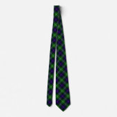 Cravate plaid bleu vert de tartan du sud (Dos)
