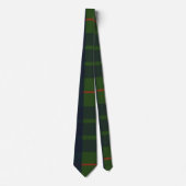 Cravate Plaid bleu vert et rouge Tartan (Devant)