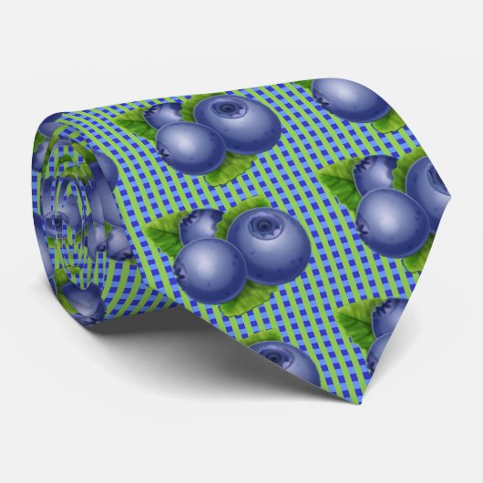 Cravate Plaid Blueberry (Roulé)