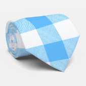 Cravate Plaid Ciel Été Slow-Living (Roulé)