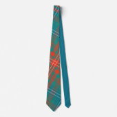 Cravate Plaid clan Wilson Orange Check Tartan (Devant)