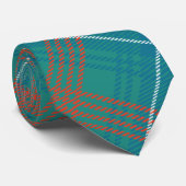 Cravate Plaid clan Wilson Orange Check Tartan (Roulé)