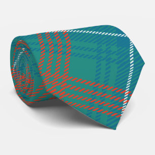 Cravate Plaid clan Wilson Orange Check Tartan