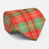Cravate Plaid Corail & Sauge (Roulé)