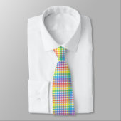 Cravate Plaid d'arc-en-ciel (Attaché)