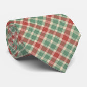 Cravate Plaid de Noël rustique (Roulé)