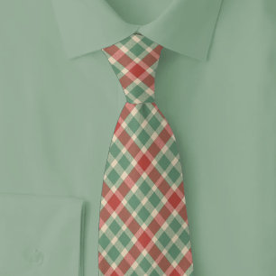 Cravate Plaid de Noël rustique