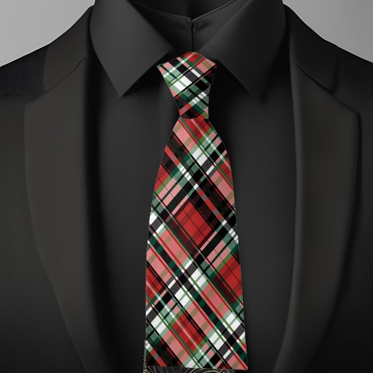 Cravate Plaid d'hiver festif
