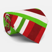 Cravate Plaid en rouge, blanc, vert Motif moderne (Roulé)