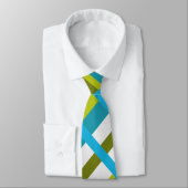Cravate Plaid en vert Turquoise, Olive & Lime (Attaché)