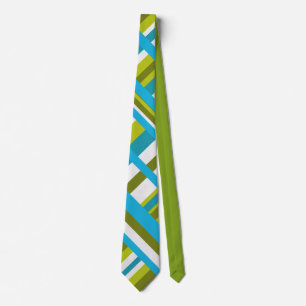 Cravate Plaid en vert Turquoise, Olive & Lime