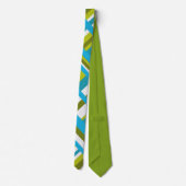 Cravate Plaid en vert Turquoise, Olive & Lime (Dos)
