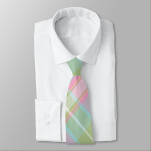 Cravate Plaid pour hommes - Couleurs de printemps 