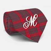 Cravate Plaid Rouge traditionnel Tartan Collection moderne (Roulé)