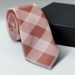 Cravate Plaid Rustique Buffalo - Simple Rouge Doux<br><div class="desc">Un simple buffle blanc plaid motif aux couleurs charmantes de la ferme. Vous pouvez modifier les couleurs arrière - plans.</div>