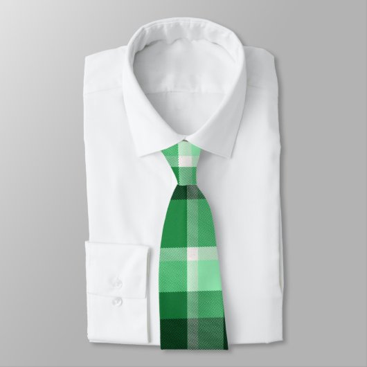 Cravate Plaid vert (Attaché)