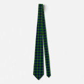 Cravate Plaid vert bleu Lamont tartan (Devant)